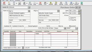 Sage 50 Tutorial The Purchase Orders Window Sage Training Lesson 71 [upl. by Jepum]