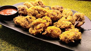 CRISPY Chicken Noodles Pakora Recipe  A Spicy Snack Delight sharmincookingworld [upl. by Enyluqcaj]