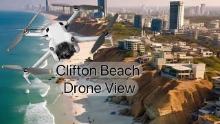 Discover Karachi Stunning View of Clifton Beach  Drone Captures Hidden Gem  dronemasteruhq [upl. by Vi]