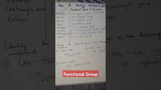 How to identify functional group  Functional group tricks shorts [upl. by Panthia294]