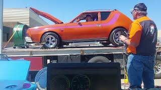 AMC Gremlin with a 401ci v8 on the dyno [upl. by Nerin]