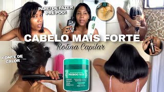 FORTALECIMENTO CAPILAR PARA CABELO ALISADO Rotina Capilar Crespa Alisada [upl. by Carlynn912]