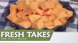 How to Cut a Melon Fast and Easy Cutting Tricks Fresh Takes [upl. by Ario]