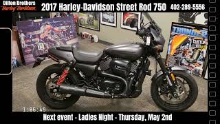 2017 Harley Davidson Street Rod 750 [upl. by Flavian]