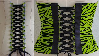 How to make CORSET LOOPS for corsets PROFESSIONAL METHOD [upl. by Zzaj]