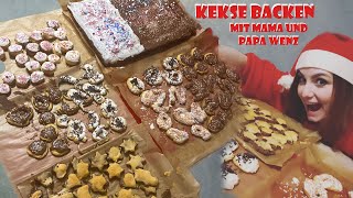 Weihnachtskekse backen mit Mama und Papa Wenz [upl. by Ayek]