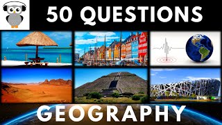 Geography Quiz Trivia  50 Questions  Do You Know  Pub Quiz [upl. by Adnama]