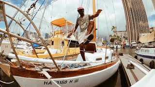 Sailboat Restoration Watch My Project Walk through Of Vintage Sailboat Ta’aroa [upl. by Inava]