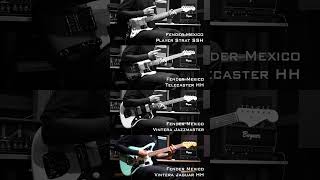 Fender Mexico Strat SSH vs Tele HH vs Jazzmaster vs Jaguar HH  Nirvana  Smells Like Teen Spirits [upl. by Cardew899]