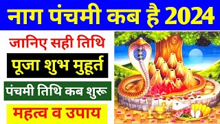 Nag Panchami Kab Hai 2024  Nag Panchami 2024 Date amp Time  नाग पंचमी 2024 कब है  Nag Panchami 2024 [upl. by Ziagos]