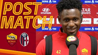 ROMABOLOGNA POST MATCH  Amadou Diawara [upl. by Goeselt679]