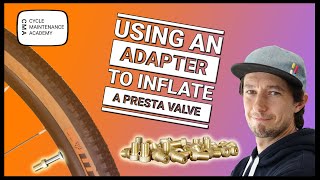 Inflating a Presta valve using an adapter  A stepbystep guide [upl. by Nimrahc764]