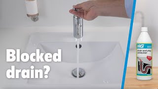 How to unblock a drain or sink Unblock it quickly with HG unblockers [upl. by Tavish]