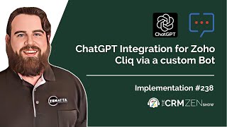 ChatGPT Integration For Zoho Cliq via A Custom Bot [upl. by Nnaylloh]