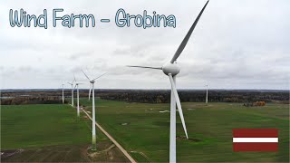 Wind Farm near Grobina Town 🇱🇻 Latvia [upl. by Weixel]