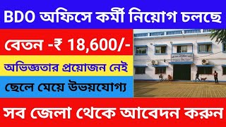 BDO Office Job Vacancy 2023  BDO Office Recruitment 2023  WB Job Vacancy 2023 [upl. by Mazur38]