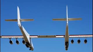 Real Footage Worlds largest plane Stratolaunch built to launch rockets [upl. by Isiahi]