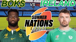 SPRINGBOKS vs IRELAND 1st Test 2024 Live Commentary [upl. by Neelrak]