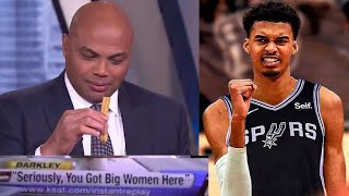 Charles Barkley Reacts To San Antonio Getting Victor Wembanyama [upl. by Tebazile]