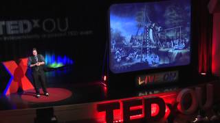 The History of American Paleontology in 3 Minutes James Burnes at TEDxOU [upl. by Milka]