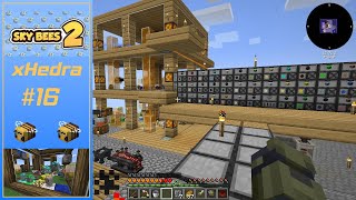 Sky Bees 2 E16 Mekanism Factories and Applied Energistics System with Auto Crafting [upl. by Aneryc]