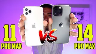 ¿Cuál iPhone es mejor iPhone 11 Pro Max VS 14 Pro Max I COMPARACIÓN [upl. by Fricke]