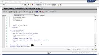 Interactive Report SAP ABAP [upl. by Maddox]