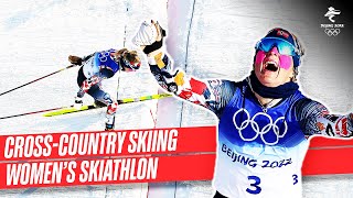 CrossCountry Skiing  Full Replay  Womens 75km  75km Skiathlon  Beijing2022 [upl. by Nodnek]