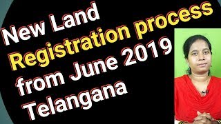 New Land Registration process from June 2019 in Telangana Dharani web site in telugu sowjanya [upl. by Channing]