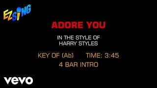 Harry Styles  Adore You Karaoke [upl. by Rosanna]