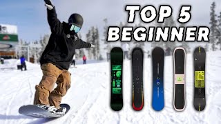 Top 5 Beginner Snowboards 2024  Board Archive [upl. by Etti]