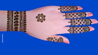 Simple and unique back hand Mehndi Design New Dotted Bracelet Mehndi Design 2024 [upl. by Nuaj]