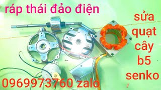 RÁP ĐỘNG CƠ THÁI ĐẢO ĐIỆNSỬA ĐỘNG CƠ QUẠT B5 SENKO [upl. by Nomahs672]