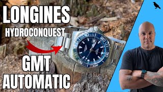 LONGINES HYDROCONQUEST GMT Best Affordable DIVER GMT Watch Best Blackbay GMT Alternative [upl. by Crystie132]