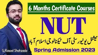 National University of Technology NUTECH Islamabad  6 Months Certificate Courses [upl. by Eiuqnimod343]