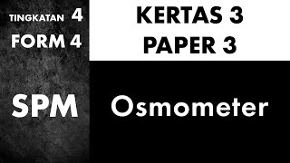 Paper  Kertas 3  Bab 3  Osmometer Bilingual  DwiBahasa [upl. by Maltzman]