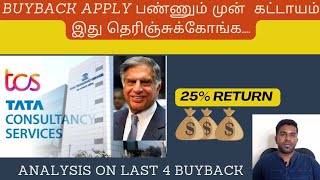 TCS Buyback 2023 actual return என்ன கிடைக்கும்  TCS share news  tcs profit [upl. by Leiuqeze]