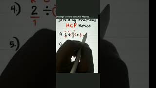 Dividing fraction method viral videos shorts shortvideo [upl. by Yornek]