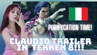 ARRIVEDERCI ITS FOR REAL CLAUDIO SERAFINO JOINS TEKKEN 8 TRAILER REACTION [upl. by Ahl]