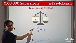 Transposing Method  Linear Equations  Class 8  CBSE  NCERT  ICSE [upl. by Rudolfo]