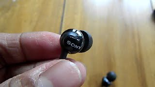 Sony MDR EX110AP In Ear Headphones Unboxing and Hands on Review [upl. by Yud]