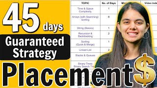 Placements  How to study in last 45 days  Step by Step Roadmap [upl. by Atnod]