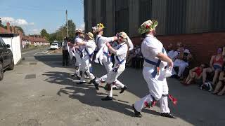 Jockey Morris dance quotquotMyrtle Treequot from Bamptonquot at Bromyard Folk Festival 2023 [upl. by Marquet]