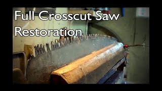 Full Crosscut Saw Restoration [upl. by Oiuqise200]