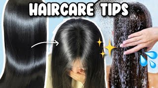 HOW TO GET HEALTHY HAIR AT HOME  Hair Care Routine for Healthy amp Beautiful Hair ✨ [upl. by Eilliw993]