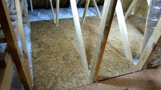 HOW TO CREATE STORAGE SPACE IN YOUR ATTIC PART 2 EASY DIY [upl. by Ahsiem]