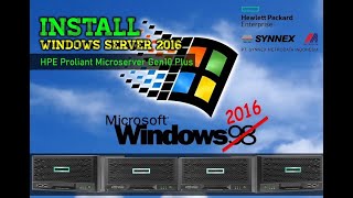 HPE Proliant Microserver Gen10 Install win2016 [upl. by Nairrod647]