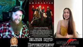 Amaranthe’s Groundbreaking Australian Debut Interview with Elize Ryd [upl. by Janyte]