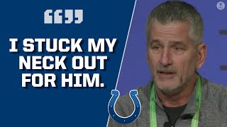 Colts coach Frank Reich addresses Carson Wentzs future with the team  CBS Sports HQ [upl. by Aes194]