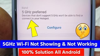 5GHz WiFi Not Showing amp Not Working 100 Solution 2023 Any Android [upl. by Dnalwor]